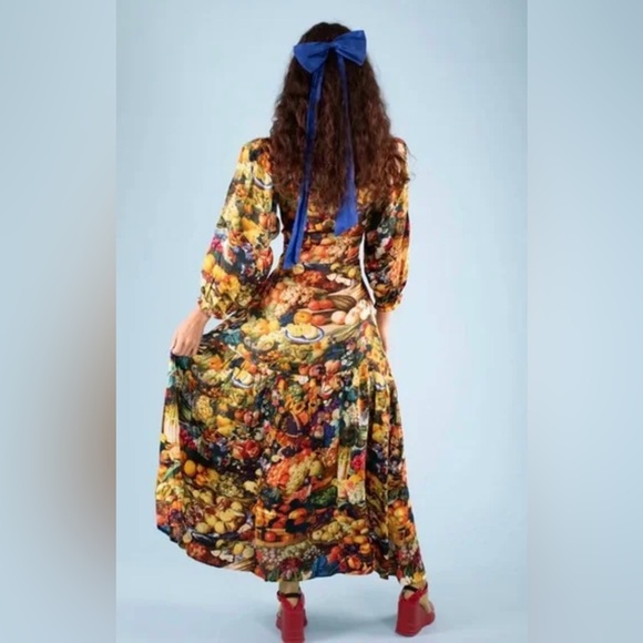 Samantha Pleet banquet dress in harvest print - Picture 6 of 13